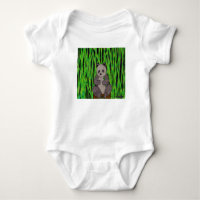 Panda (weiß) - Baby Bodysuit