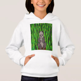 Panda (weiß) - Mädchenhoodie Hoodie
