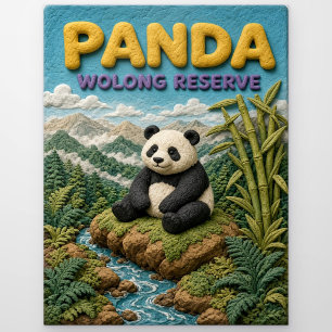 Panda Wolong Reserve Modern KlayKoo Postkarte