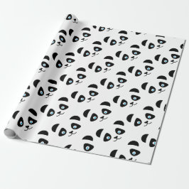 Pandabärngesicht Geschenkpapier