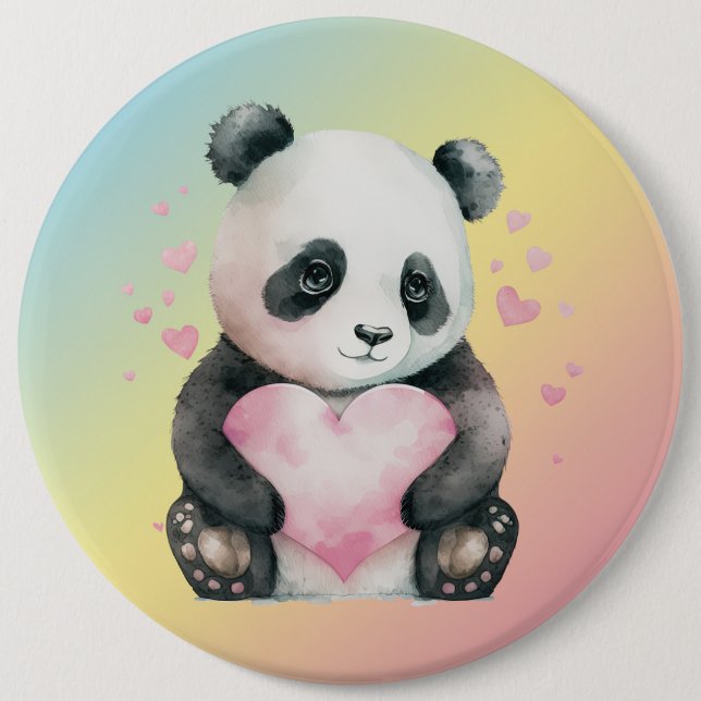 Pandabear Button (Vorderseite)