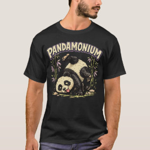 „Pandamonium“ Spielerei mit Panda-Design T-Shirt
