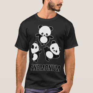 Pandamonium TShirt Funny Panda Bear Pun T-Shirt