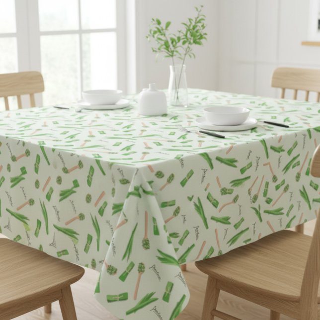 Pandan Leaf Pattern Tablecloth | Tropical Kitchen  Tischdecke (Von Creator hochgeladen)