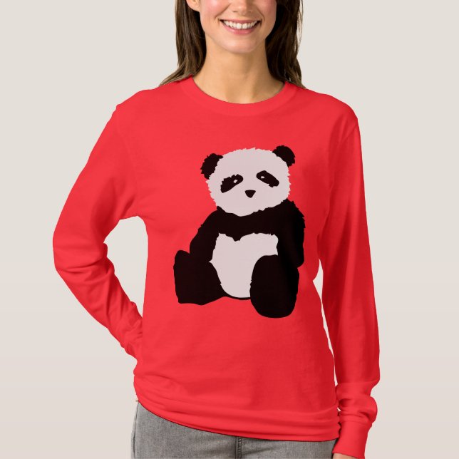 Pandaplüsch T-Shirt (Vorderseite)