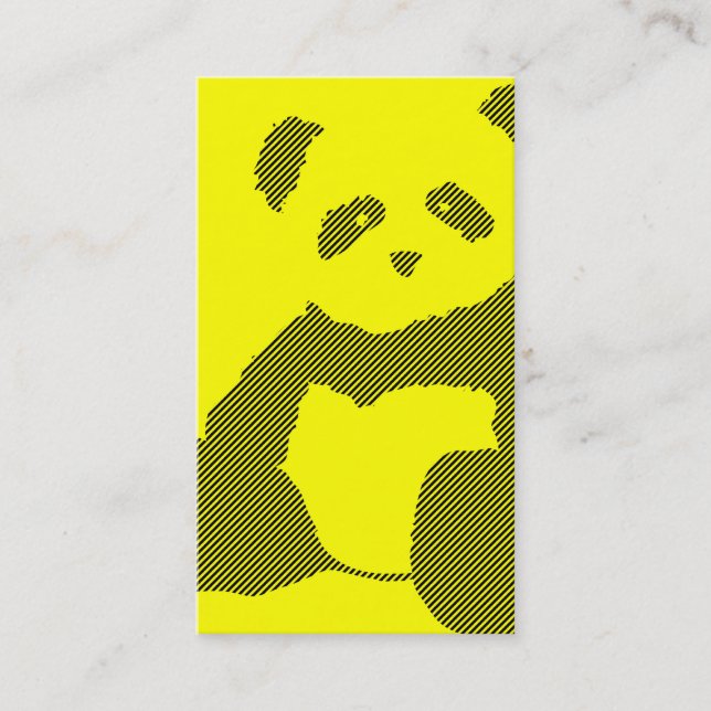 Pandaplüschstreifen Visitenkarte (Vorderseite)