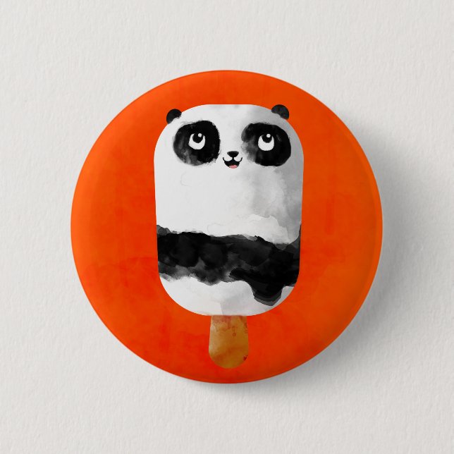 Pandapopsicle-Eiscreme Button (Vorderseite)