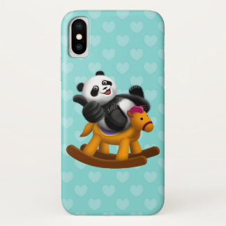 Pandareiten auf dem Schaukelpferd Case-Mate iPhone Hülle