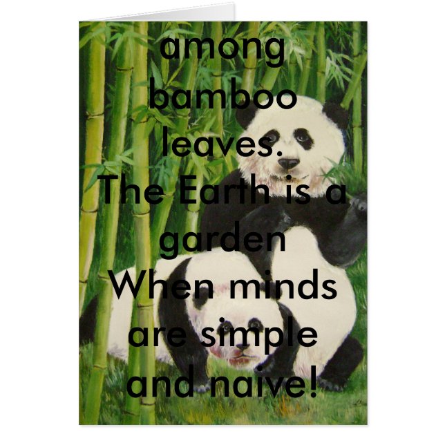 pandas2, Il n'y a que noir et blanc, simple a... (Devant)