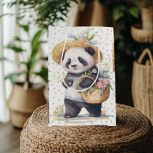 Pandas Abenteuer mit Blumen