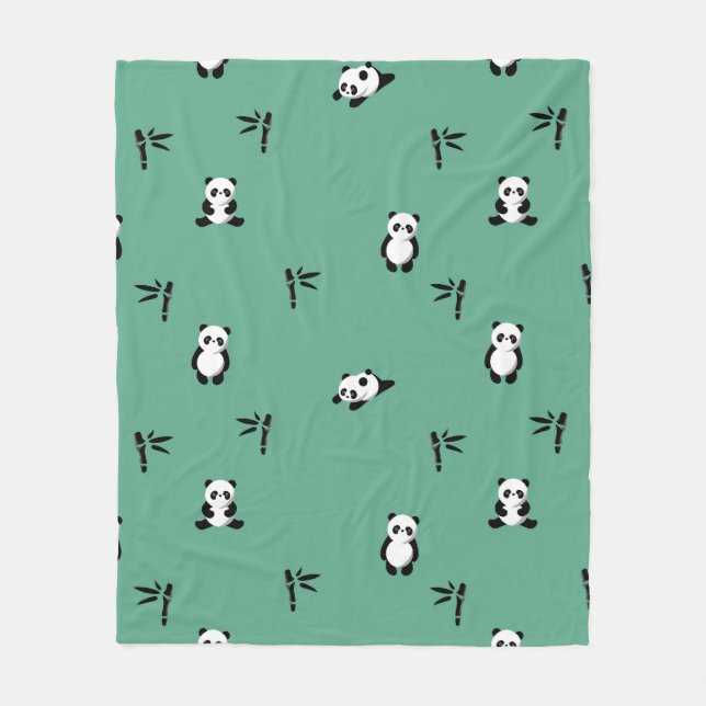 Pandas Adorable Fleecedecke (Vorderseite)