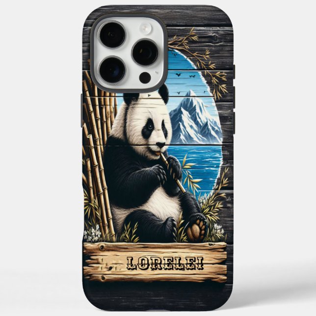 Pandas Berghütte: Bamboo-Vergangenheit iPhone 16 Pro Max Hülle (Rückseite)