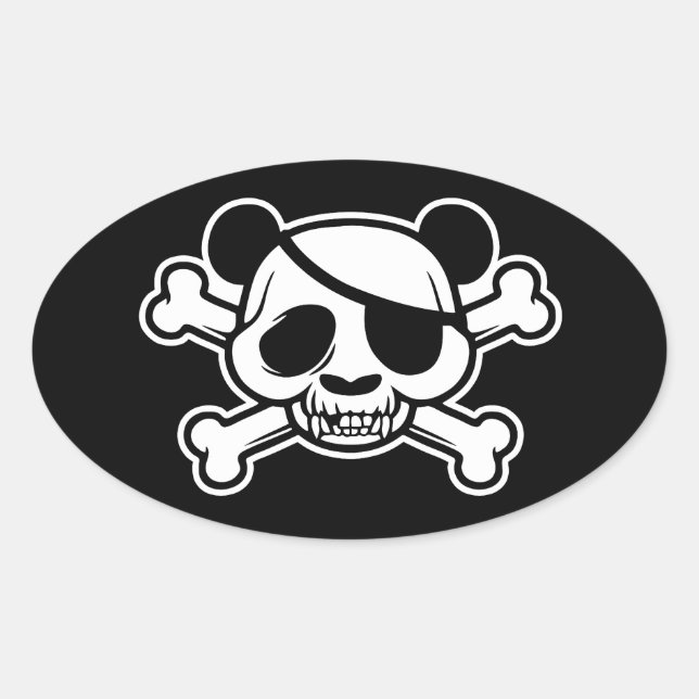 Pandas der Pandazance Ovaler Aufkleber (Vorderseite)