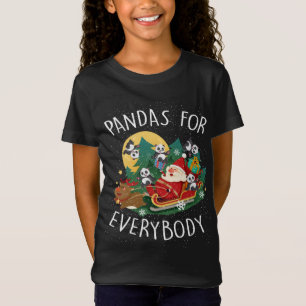 Pandas für alle Weihnachten Niedlich Panda T-Shirt