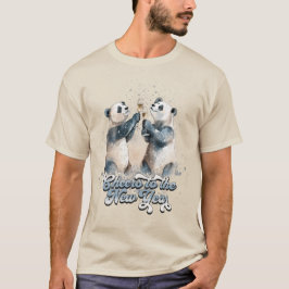 Pandas für das neue Jahr T-Shirt