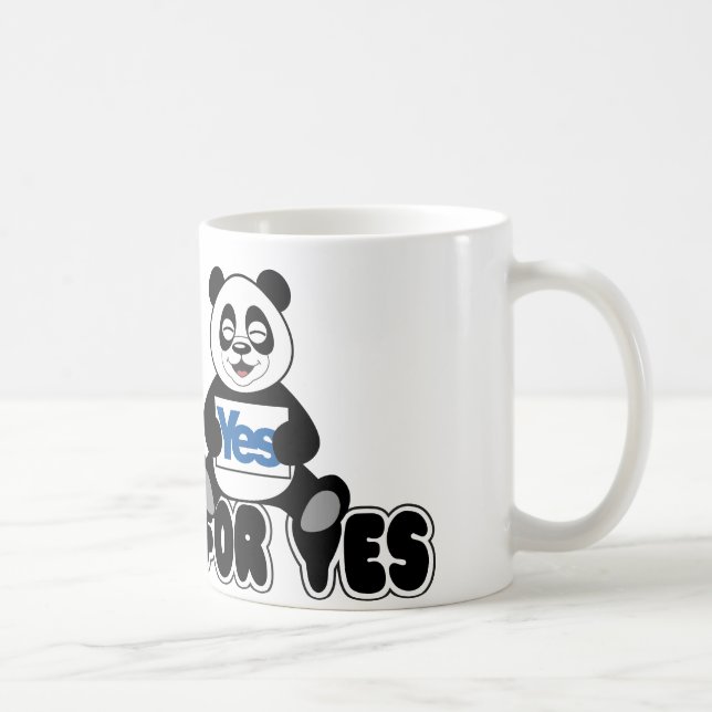 Pandas für ja-Tasse Kaffeetasse (Rechts)