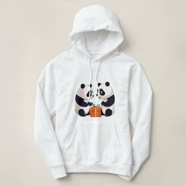 Pandas Gegenwart Hoodie (Design vorne)