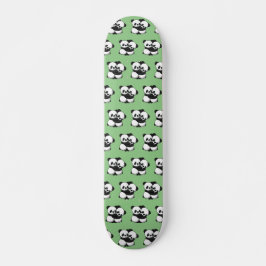 Pandas Hugging Skateboard