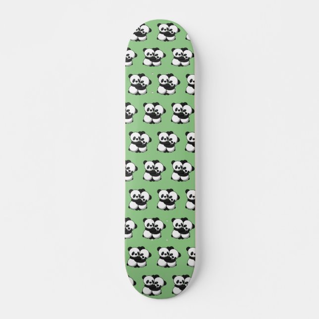 Pandas Hugging Skateboard (Vorne)