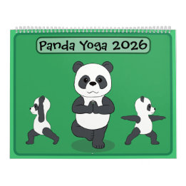 Pandas in Yoga-Posen Kalender
