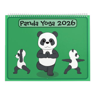 Pandas in Yoga-Posen Kalender