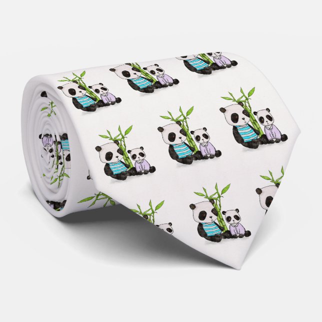 Pandas Krawatte (Gerollt)
