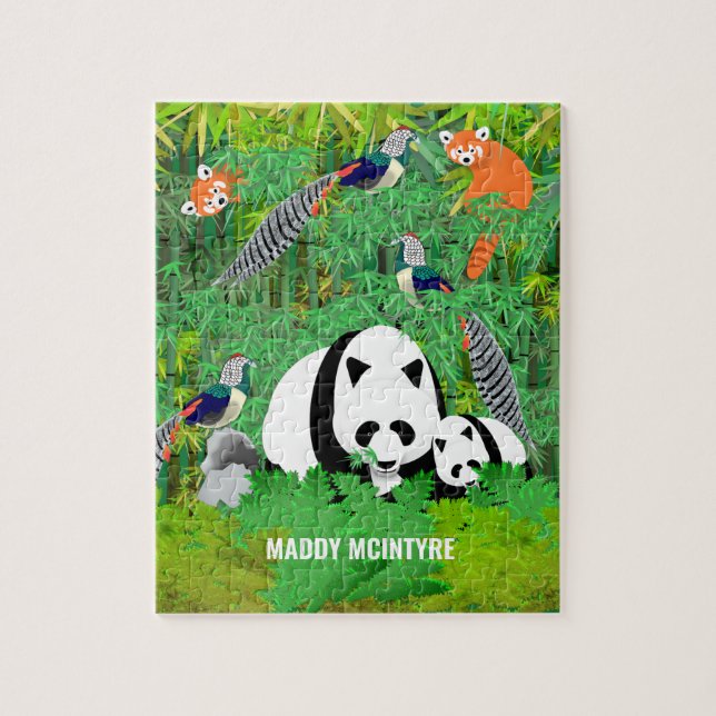 Pandas Lady Amherst's Fasants Red Pandas Bamboo (Vertikal)