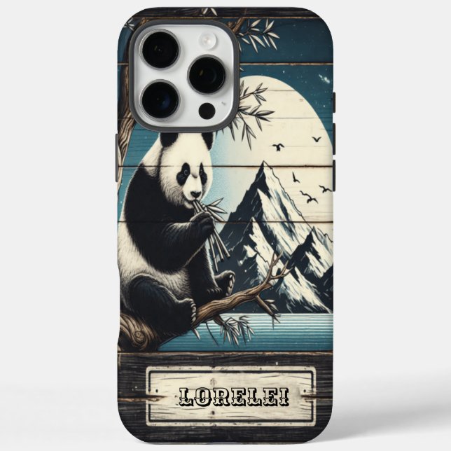 Panda's Mountain Sanctuary: Bamboo ReVergangenheit iPhone 16 Pro Max Hülle (Rückseite)