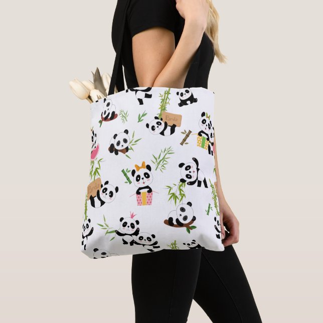 Pandas Muster Tasche (Von Nahem)