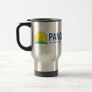PANDAS Netz-.org-Reise-Tasse - grundlegend Reisebecher