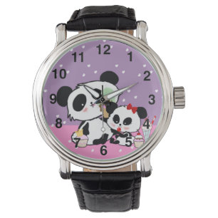 Pandas "Panda Bären" "Panda bear baby" "kawaii pan Armbanduhr