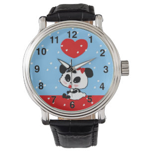 Pandas "Panda Bären" "Panda bear baby" "kawaii pan Armbanduhr
