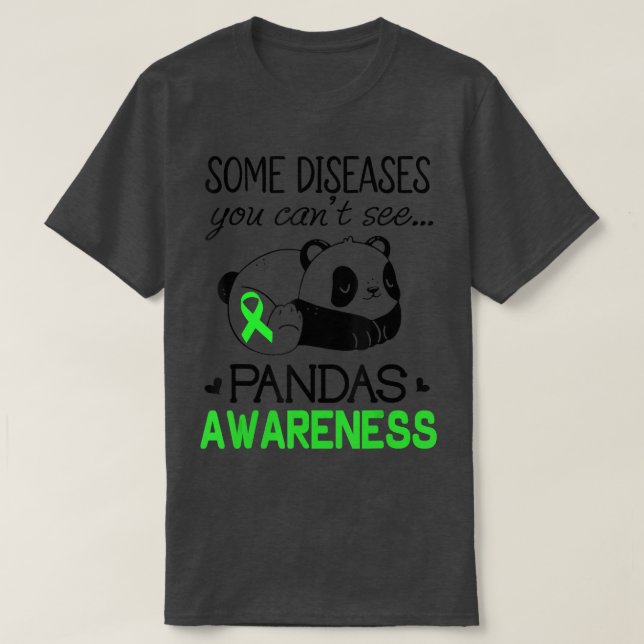 Pandas Pans Awareness Shirt Green Ribbon Pans Danc (Design vorne)