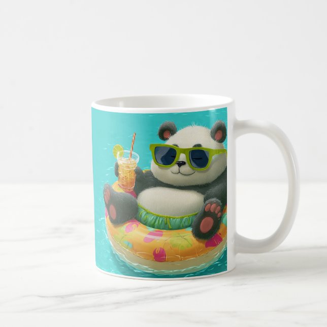 Panda's Poolside Chill Kaffeetasse (Rechts)