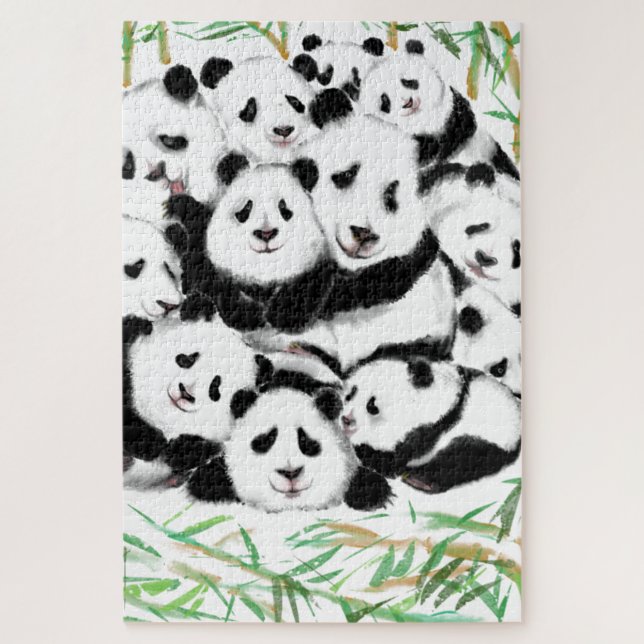 Pandas Puzzle drôle (Vertical)