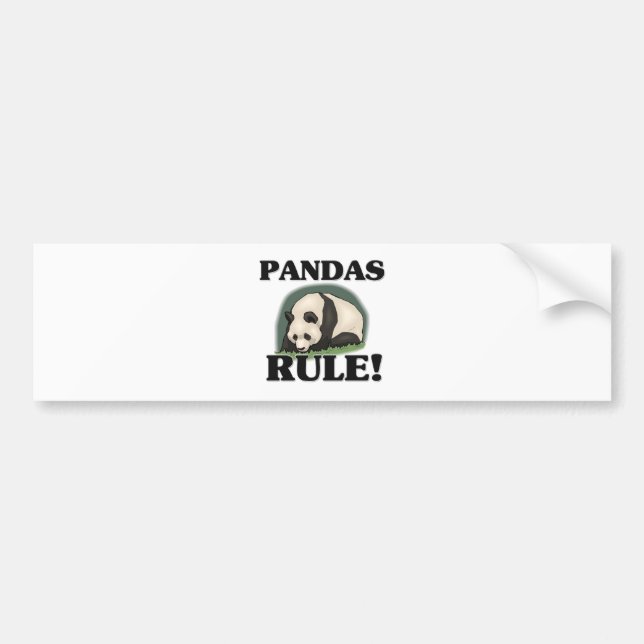 PANDAS Regel! Autoaufkleber (Vorne)