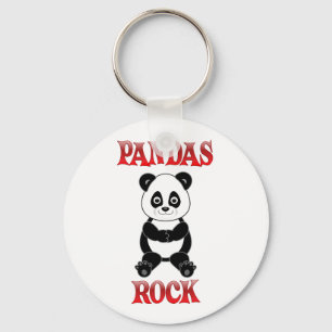 Pandas Rock Schlüsselanhänger