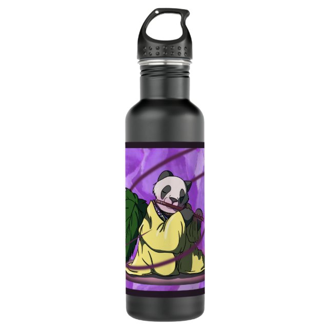 Pandas Song Edelstahlflasche (Vorderseite)