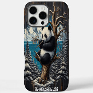 Panda's waldreiche Perch: Bambus stellt sich zurüc iPhone 16 Pro Max Hülle