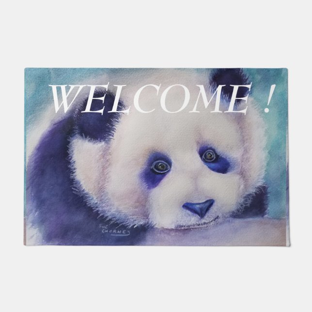 PANDA'S WILLKOMMEN FUßMATTE (Vorderseite)
