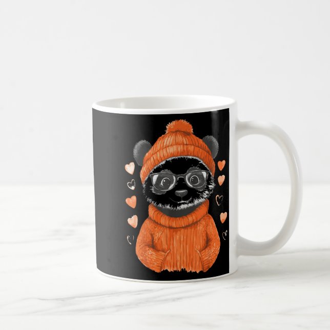Pandas With Hearts Love Valentine's Day Women Hear Kaffeetasse (Rechts)