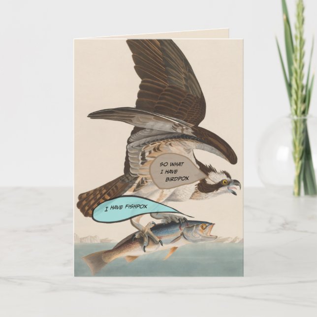 Pandemic drôle carte d'anniversaire birdpox vs pox (Devant)