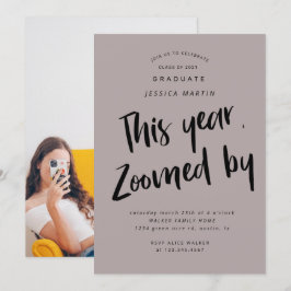 Pandemie Abschluss Foto Party Einladung