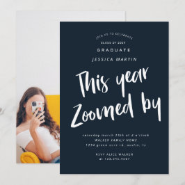 Pandemie Abschluss Foto Party Einladung