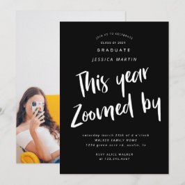 Pandemie Abschluss Foto Party Einladung