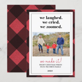 Pandemische Weihnachtskarte, Weihnachtskarte Zoom Einladung