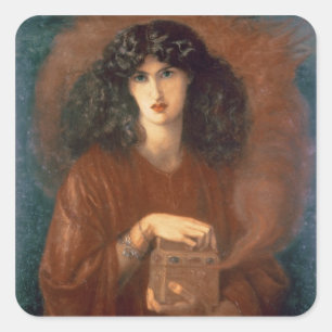 Pandora, 1871 (Öl/Canvas) Quadratischer Aufkleber