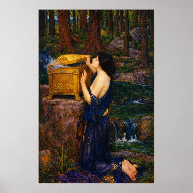 Pandora by John William Waterhouse  Poster (Vorne)