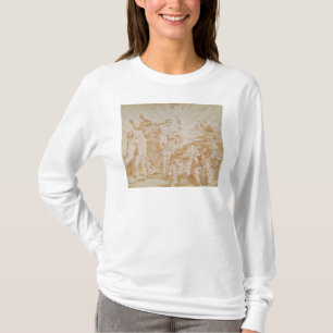 Pandora, die den Kasten öffnet T-Shirt