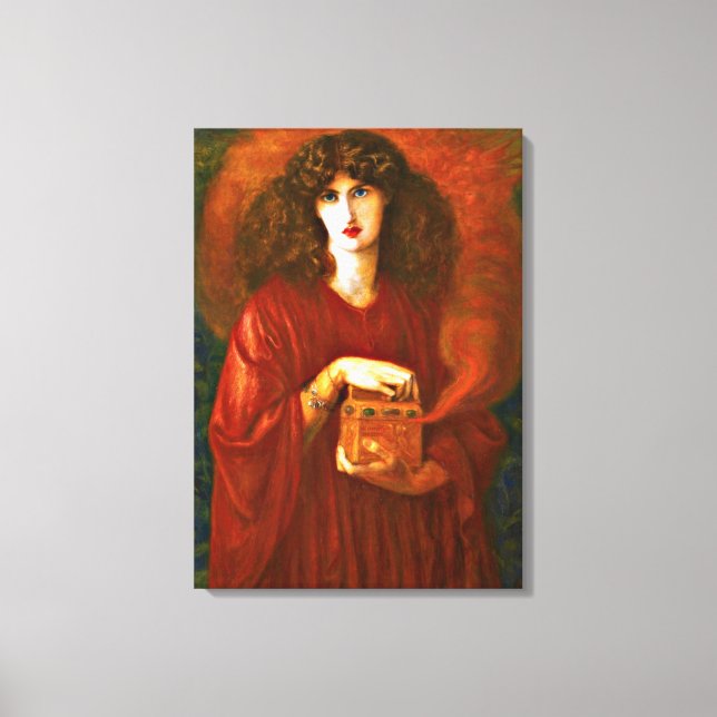 Pandora - Gemälde von Dante Gabriel Rosetti Leinwanddruck (Vorderseite)